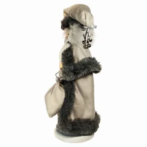 Kurt Adler 18-Inch Hollywood White And Gray Santa Nutcracker