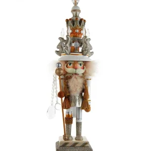 Kurt Adler 19-Inch Hollywood White And Gold King Nutcracker