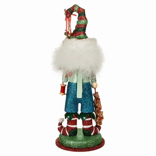 Kurt Adler 15-Inch Hollywood Elf With Teddy Bear Nutcracker