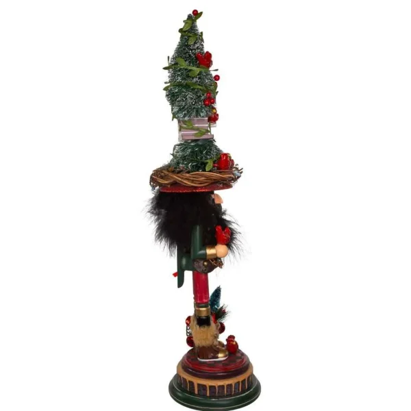 Kurt Adler 19.5-Inch Hollywood Cardinal In Tree Hat Nutcracker