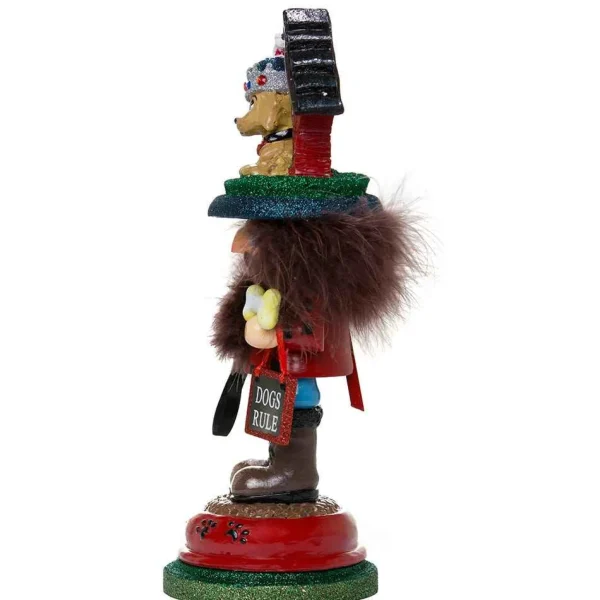 Kurt Adler 13-Inch Hollywood Doghouse Hat Nutcracker
