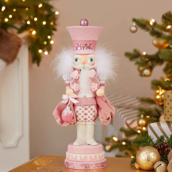 Kurt Adler 15-Inch Hollywood Pink Sweet Soldier Nutcracker