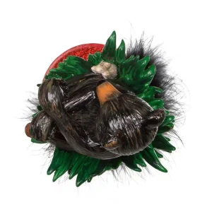 Kurt Adler 18-Inch Hollywood Black Bear Hat Nutcracker