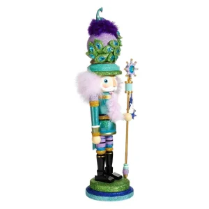 Kurt Adler 17.5-Inch Hollywood™ Peacock Hat Nutcracker