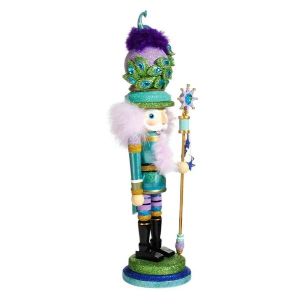 Kurt Adler 17.5-Inch Hollywood™ Peacock Hat Nutcracker