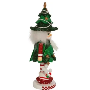 Kurt Adler 12.5-Inch Hollywood Jolly Tree Christmas Hat Nutcracker