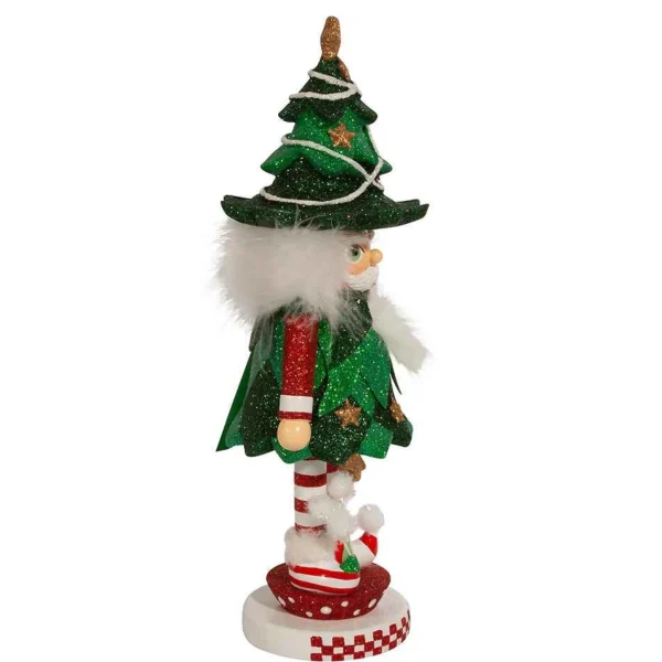 Kurt Adler 12.5-Inch Hollywood Jolly Tree Christmas Hat Nutcracker