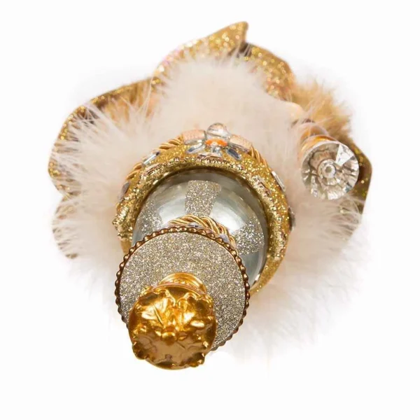 Kurt Adler 17.5-Inch Hollywood Gold With Fuzzy Cape King Nutcracker