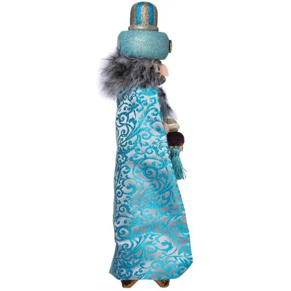 Kurt Adler 18-Inch Hollywood Turquoise King Nutcracker