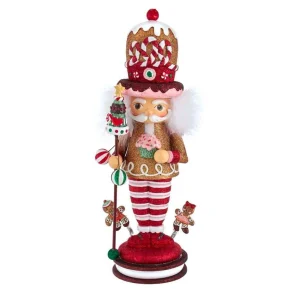 Kurt Adler 16.5-Inch Hollywood Gingerbread King Nutcracker