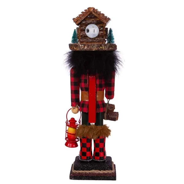 Kurt Adler 18-Inch Hollywood Lodge Nutcracker With Cabin Hat