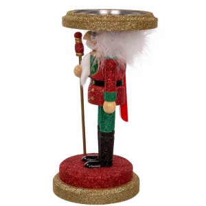 Kurt Adler 10-Inch Hollywood Soldier Nutcracker Candleholder