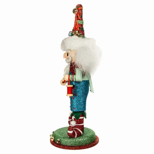 Kurt Adler 15-Inch Hollywood Elf With Teddy Bear Nutcracker