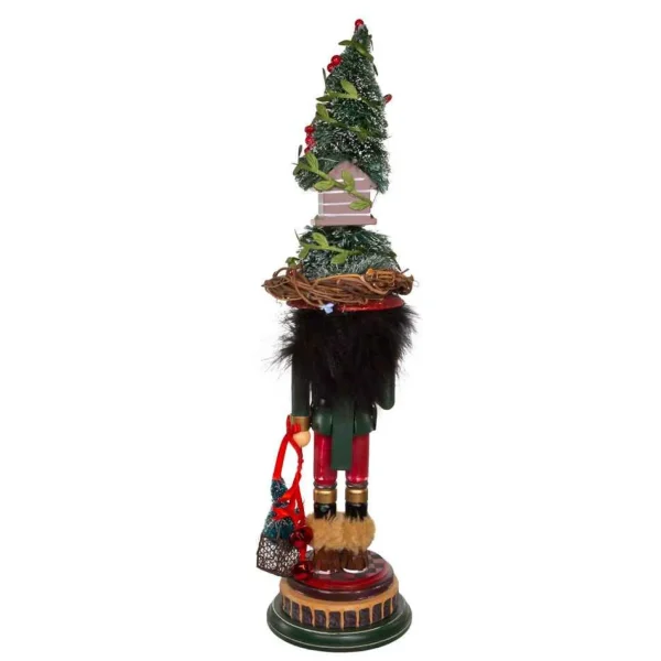 Kurt Adler 19.5-Inch Hollywood Cardinal In Tree Hat Nutcracker