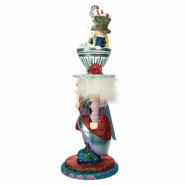 Kurt Adler 18-Inch Hollywood Alice Teacup Hat Nutcracker