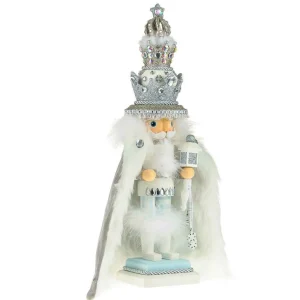 Kurt Adler 18-Inch Hollywood White Fur King Nutcracker