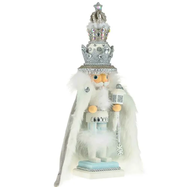 Kurt Adler 18-Inch Hollywood White Fur King Nutcracker