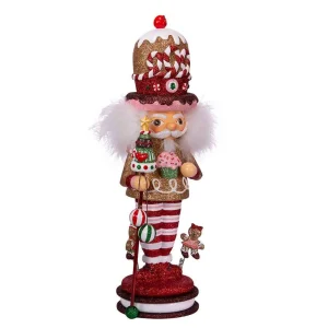 Kurt Adler 16.5-Inch Hollywood Gingerbread King Nutcracker