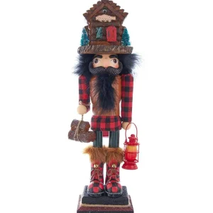 Kurt Adler 18-Inch Hollywood Lodge Nutcracker With Cabin Hat