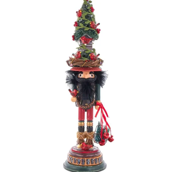 Kurt Adler 19.5-Inch Hollywood Cardinal In Tree Hat Nutcracker
