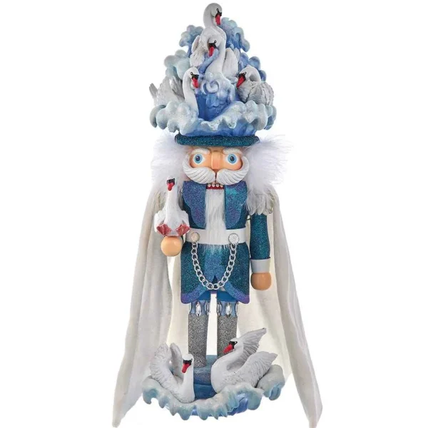 Kurt Adler 18-Inch Hollywood 7 Swans Swimming Nutcracker