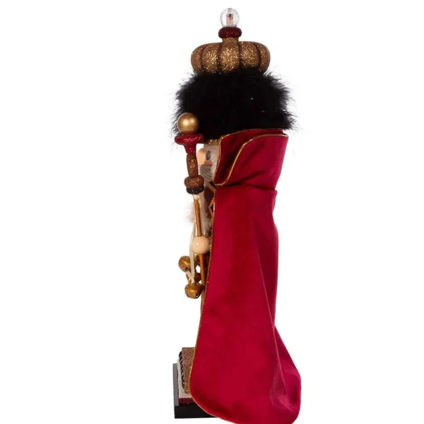 Kurt Adler 18-Inch Hollywood Burgundy King Nutcracker