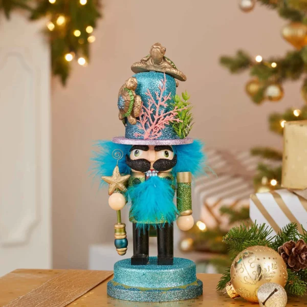 Kurt Adler 11-Inch Hollywood Nutcracker With Sea Turtle Hat