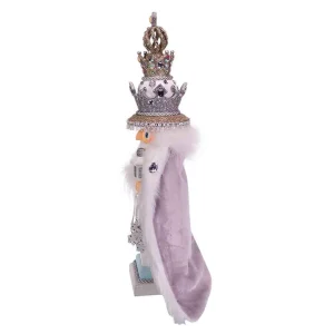 Kurt Adler 18-Inch Hollywood White Fur King Nutcracker