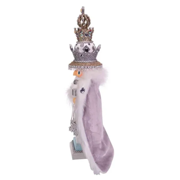 Kurt Adler 18-Inch Hollywood White Fur King Nutcracker