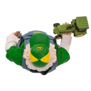 Kurt Adler 10-Inch John Deere Fabric Mache Farmer Santa