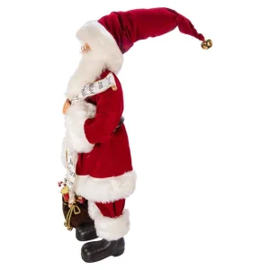 Kurt Adler 34-Inch Kringle Klaus Traditional Santa And List