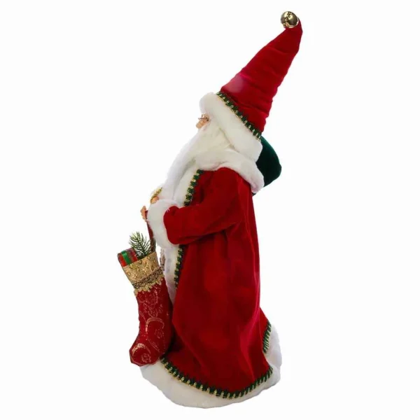 Kurt Adler 17-Inch Kringle Klaus Fancy Santa With Stocking