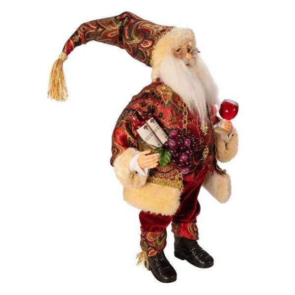 Kurt Adler 18-Inch Kringle Klaus Wine Santa