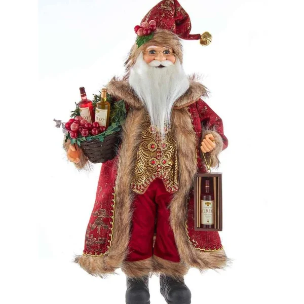 Kurt Adler 17-Inch Kringle Klaus Wine Santa