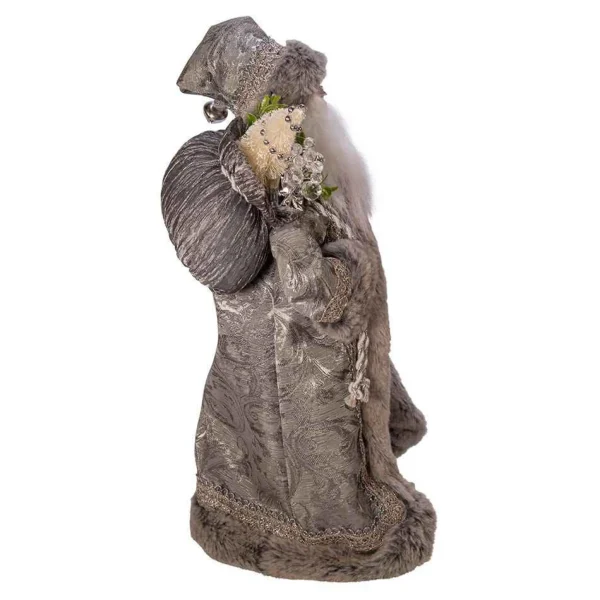 Kurt Adler 18-Inch Kringle Klaus Silver Santa