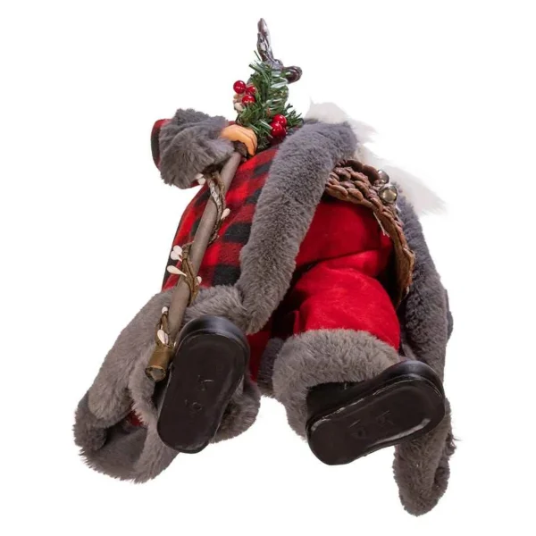 Kurt Adler 18-Inch Kringle Klaus Red And Gray Santa