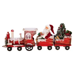 Kurt Adler 30.5-Inch Kringle Klaus Santa On Train