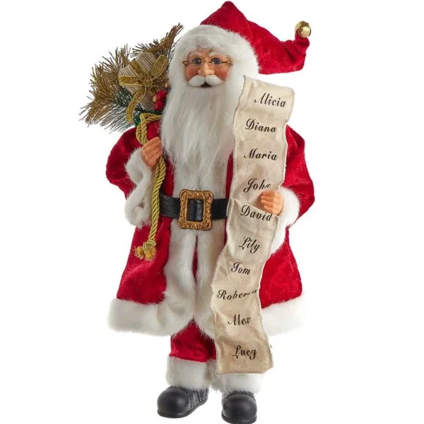 Kurt Adler 17.25-Inch Kringle Klaus Tradition Santa With List