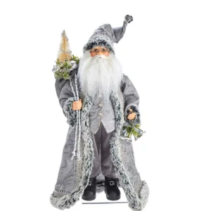 Kurt Adler 18-Inch Kringle Klaus Silver Santa