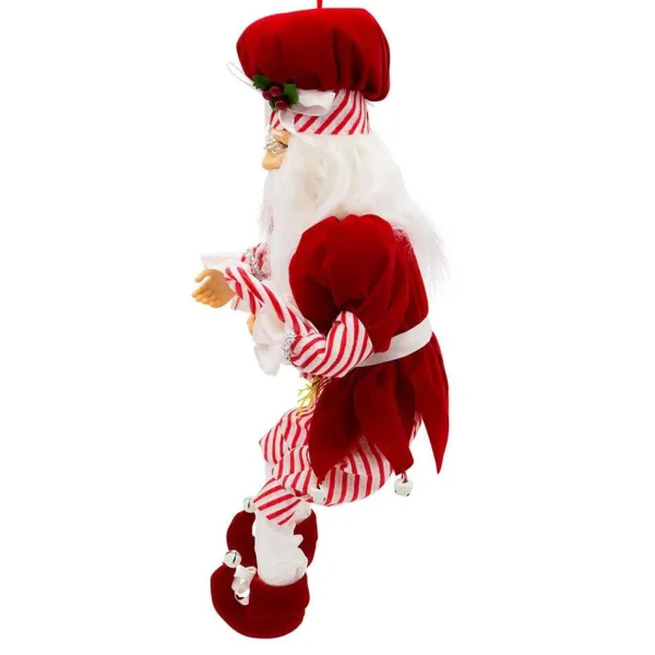 Kurt Adler 17-Inch Kringle Klaus Peppermint Chef Santa