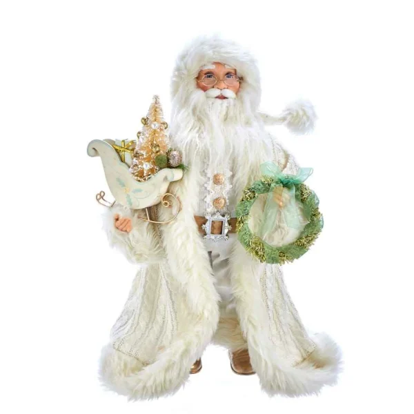 Kurt Adler 18-Inch Kringle Klaus Winter White Santa