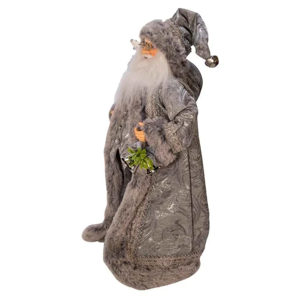 Kurt Adler 18-Inch Kringle Klaus Silver Santa
