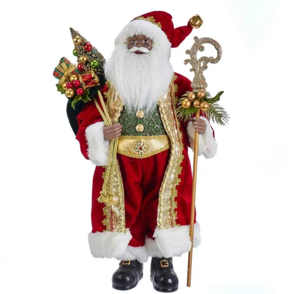 Kurt Adler 18-Inch Kringle Klaus African American Santa