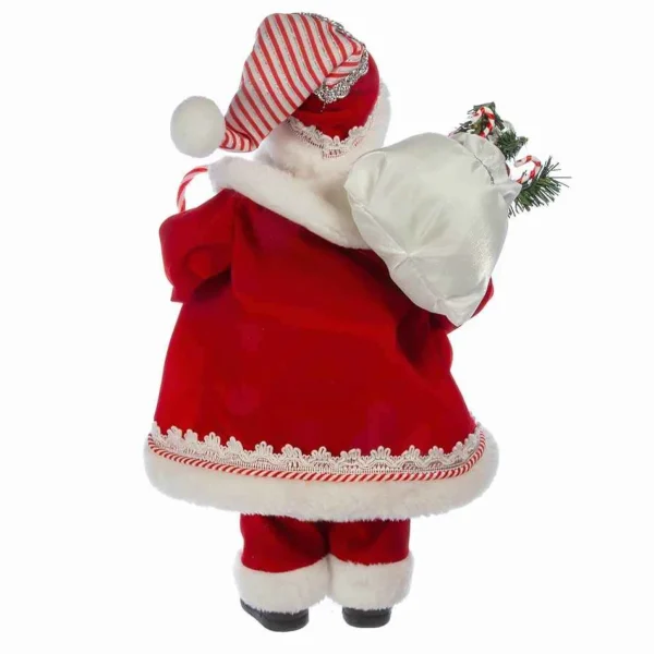 Kurt Adler 17.5-Inch Kringle Klaus Peppermint Santa