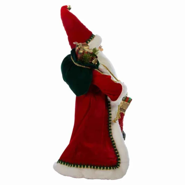 Kurt Adler 17-Inch Kringle Klaus Fancy Santa With Stocking