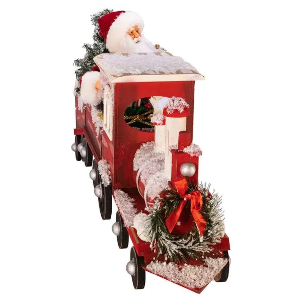 Kurt Adler 30.5-Inch Kringle Klaus Santa On Train
