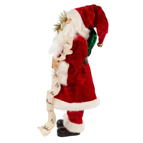 Kurt Adler 17.25-Inch Kringle Klaus Tradition Santa With List
