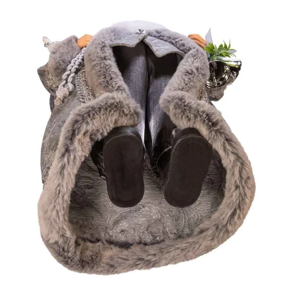 Kurt Adler 18-Inch Kringle Klaus Silver Santa