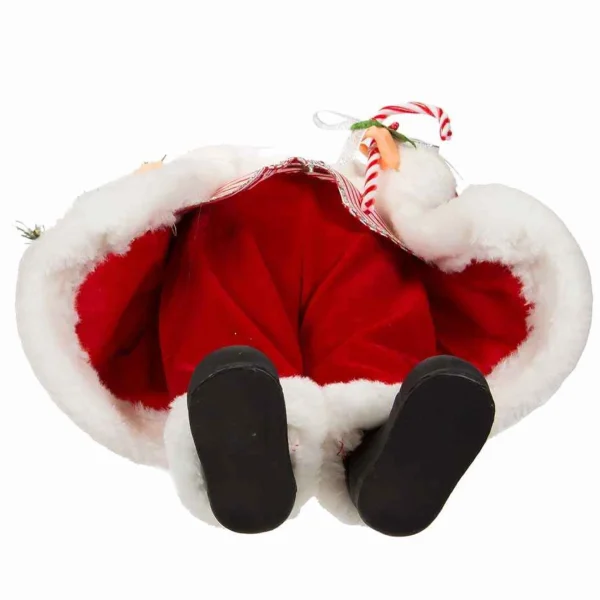 Kurt Adler 17.5-Inch Kringle Klaus Peppermint Santa