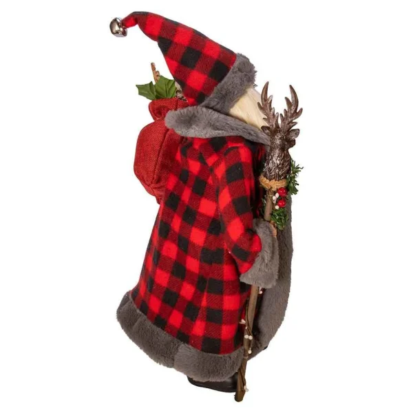 Kurt Adler 18-Inch Kringle Klaus Red And Gray Santa